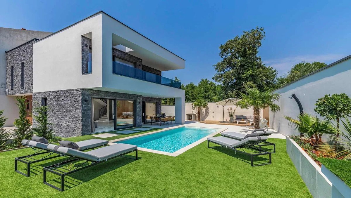 Modern villa with landscaped garden and private pool